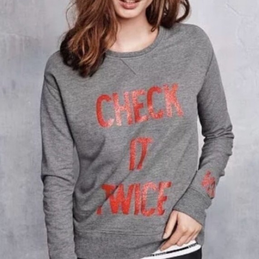 Victoria's Secret Check It Twice Pullover Sweater